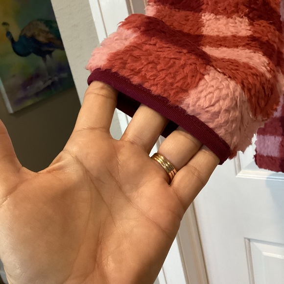 NEW Katydid Red and Pink Fleece Pullover - Picture 5 of 10